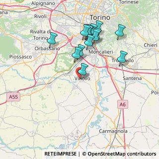Mappa Via Trieste, 10048 Vinovo TO, Italia (7.57714)
