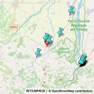 Mappa Via Ferrante Gonzaga, 29010 Agazzano PC, Italia (5.7225)