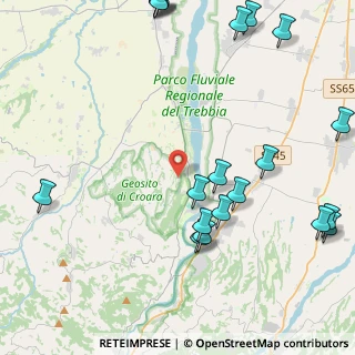 Mappa Località Casa Bassa, 29010 Gazzola PC, Italia (5.8585)