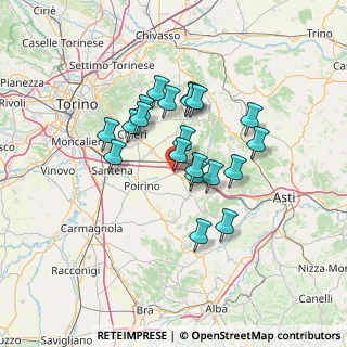 Mappa Strada per Poirino, 14019 Villanova d'Asti AT, Italia (10.825)