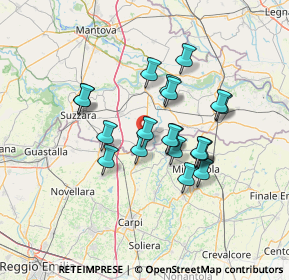 Mappa Via Sacco e Vanzetti, 46024 Moglia MN, Italia (11.1695)