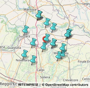 Mappa Via Sacco e Vanzetti, 46024 Moglia MN, Italia (12.57947)