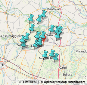 Mappa Via Silvio Pellico, 42045 Luzzara RE, Italia (10.9215)