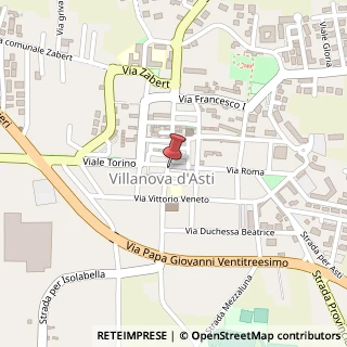 Mappa Piazza Guglielmo Marconi, 8, 14019 Villanova d'Asti, Asti (Piemonte)
