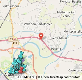 Mappa A21, 15040 Pietra Marazzi AL, Italia (3.75765)