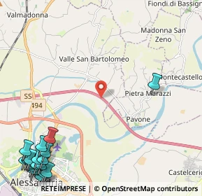 Mappa A21, 15040 Pietra Marazzi AL, Italia (3.75778)