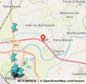 Mappa A21, 15040 Pietra Marazzi AL, Italia (3.9585)