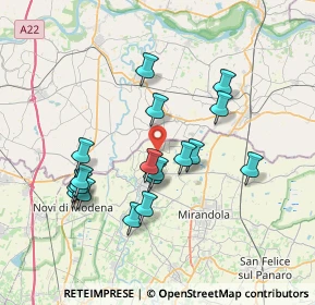 Mappa Via Codebelli, 41033 Concordia sulla Secchia MO, Italia (6.89222)