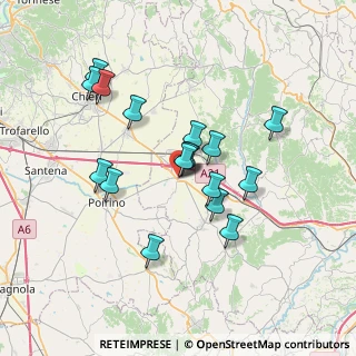 Mappa Via Antonio Astesano, 14019 Villanova d'Asti AT, Italia (6.23412)