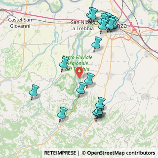 Mappa Località Case Buschi, 29010 Gazzola PC, Italia (9.762)
