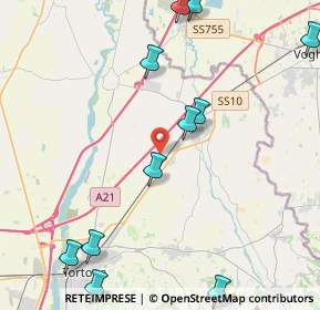 Mappa Strada Cavallerezza, 15055 Pontecurone AL, Italia (6.40643)