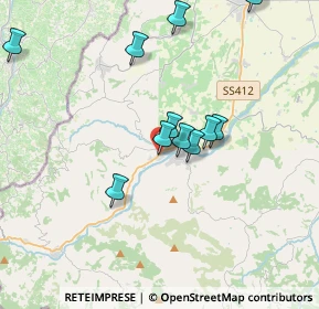 Mappa SS412, 29010 Nibbiano PC, Italia (3.905)