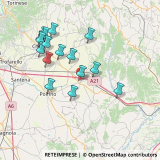 Mappa Strada Vecchia per Chieri, 14019 Villanova d'Asti AT, Italia (8.02)