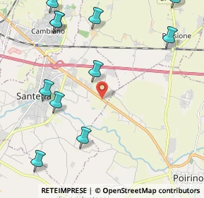 Mappa Fermata 25677 - Santena, 10046 Poirino TO, Italia (2.82455)
