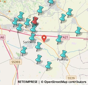 Mappa Fermata 25677 - Santena, 10046 Poirino TO, Italia (4.3355)