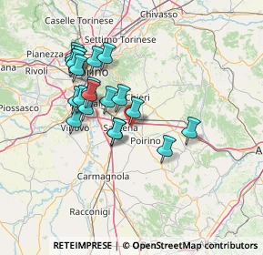 Mappa Fermata 25677 - Santena, 10046 Poirino TO, Italia (12.661)