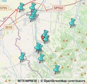 Mappa Via Giacomo Puccini, 27050 Retorbido PV, Italia (3.73077)