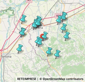 Mappa Via Giacomo Puccini, 27050 Retorbido PV, Italia (6.7135)