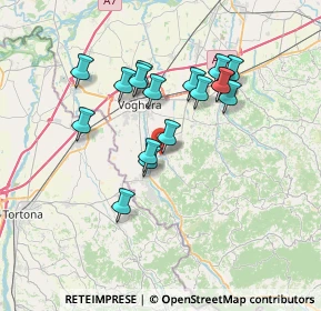 Mappa Via Giacomo Puccini, 27050 Retorbido PV, Italia (6.26765)