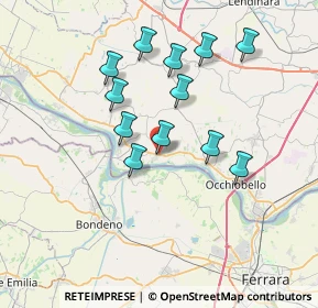 Mappa 45030 Gaiba RO, Italia (6.53833)