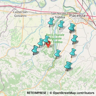 Mappa 29010 Gazzola PC, Italia (7.46071)