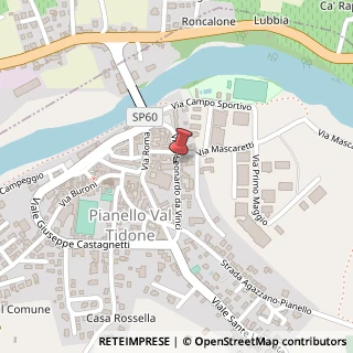Mappa Via Leonardo da Vinci, 7, 29010 Pianello Val Tidone, Piacenza (Emilia Romagna)