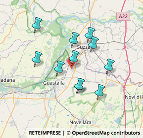 Mappa Via Gianni Rodari, 42045 Luzzara RE, Italia (6.19636)
