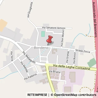 Mappa Strada Bondeno degli Arduini, 57, 46023 Gonzaga, Mantova (Lombardia)