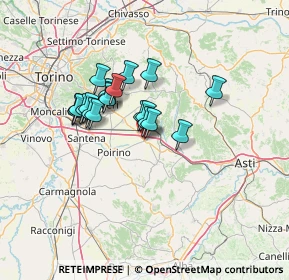 Mappa Strada per Chieri, 14019 Villanova d'Asti AT, Italia (10.3185)