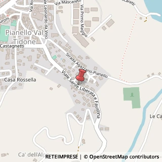 Mappa Via Sante Liberata e Faustina, 58, 29010 Pianello Val Tidone, Piacenza (Emilia Romagna)