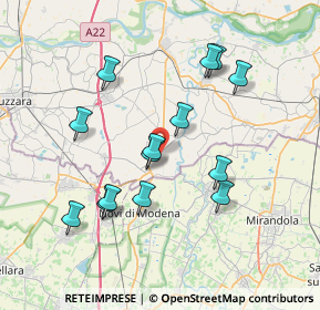 Mappa Via Antonio Gramsci, 46024 Moglia MN, Italia (7.09286)