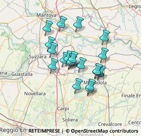 Mappa Via Antonio Gramsci, 46024 Moglia MN, Italia (10.1945)
