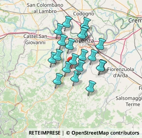 Mappa Via Grazzano Visconti, 29029 Rivergaro PC, Italia (9.946)