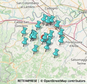Mappa Via Grazzano Visconti, 29029 Rivergaro PC, Italia (9.6705)