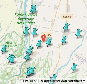 Mappa Via Grazzano Visconti, 29029 Rivergaro PC, Italia (5.3805)