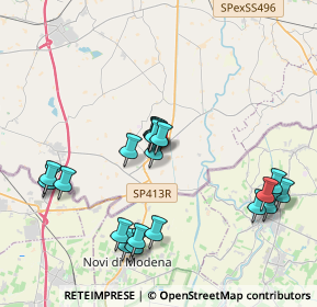 Mappa Via Donatori del Sangue, 46024 Moglia MN, Italia (3.972)