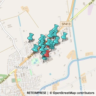 Mappa Via Donatori del Sangue, 46024 Moglia MN, Italia (0.22963)