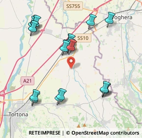 Mappa WWRQ+C6, 15055 Pontecurone AL, Italia (4.2635)