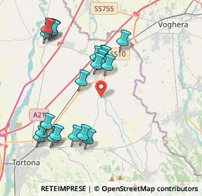 Mappa WWRQ+C6, 15055 Pontecurone AL, Italia (4.1775)