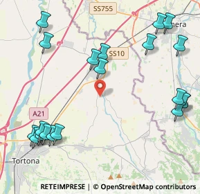 Mappa WWRQ+C6, 15055 Pontecurone AL, Italia (5.5225)