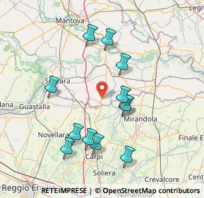 Mappa Via Pio XII, 46024 Moglia MN, Italia (14.59333)