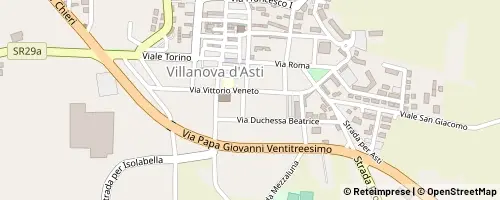 Mappa Villanova d'Asti