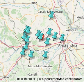 Mappa Strada Provinciale, 14030 Viarigi AT, Italia (11.54933)