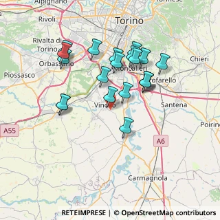 Mappa Strada Vadone, 10048 Vinovo TO, Italia (6.798)