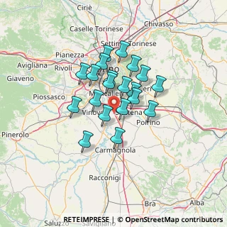 Mappa Strada Tetti Sapini, 10020 Cambiano TO, Italia (9.8745)