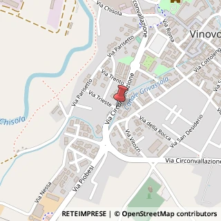 Mappa Via Circonvallazione,  38, 10048 Vinovo, Torino (Piemonte)
