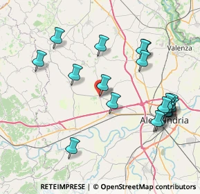 Mappa Via Giulio Valente, 15044 Quargnento AL, Italia (8.806)