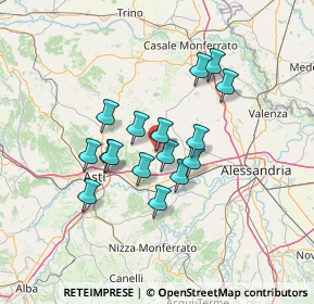 Mappa Frazione Accorneri Collina, 14030 Viarigi AT, Italia (10.72)