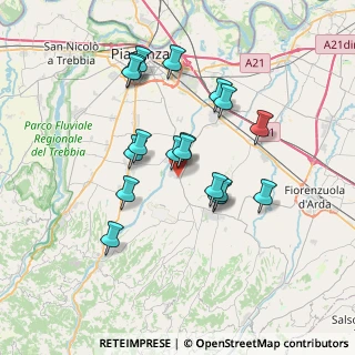 Mappa Via del Mulino, 29019 San Giorgio piacentino PC, Italia (6.29333)
