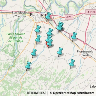 Mappa Via del Mulino, 29019 San Giorgio piacentino PC, Italia (6.37143)